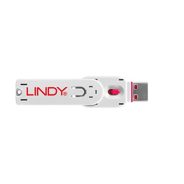 BLOCCA PORTE USB ROSA + 4 SERRATURE 2