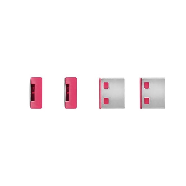 BLOCCA PORTE USB ROSA + 4 SERRATURE 5