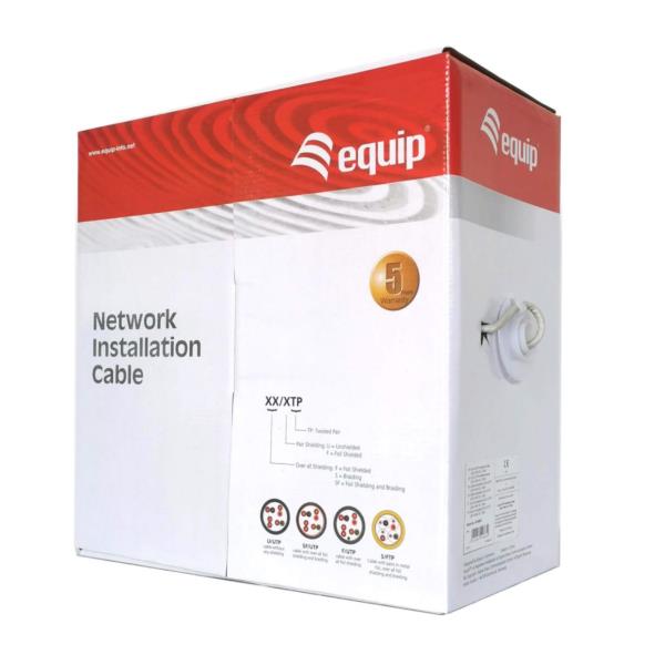 EQUIP - Cavo di installazione U/UTP Cat.6, 250MHz, LSZH/LSOH, Eca, PVC, 305m 3