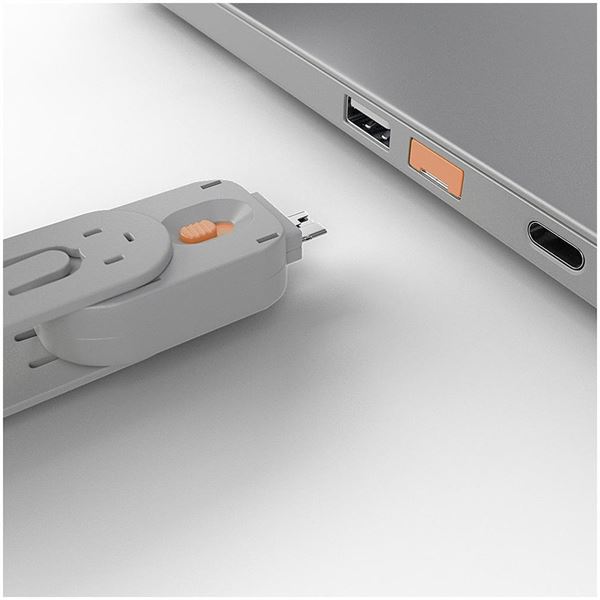 BLOCCA PORTE USB ARANCIONE 3