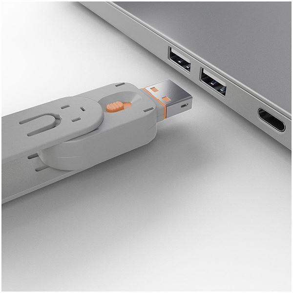 BLOCCA PORTE USB ARANCIONE 6