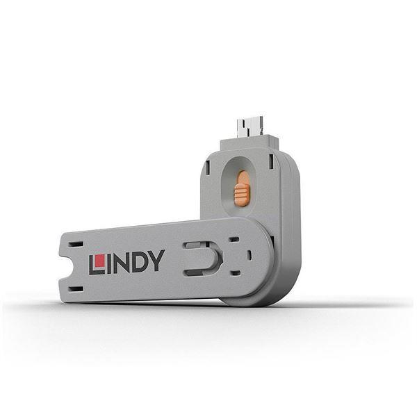 BLOCCA PORTE USB ARANCIONE 7