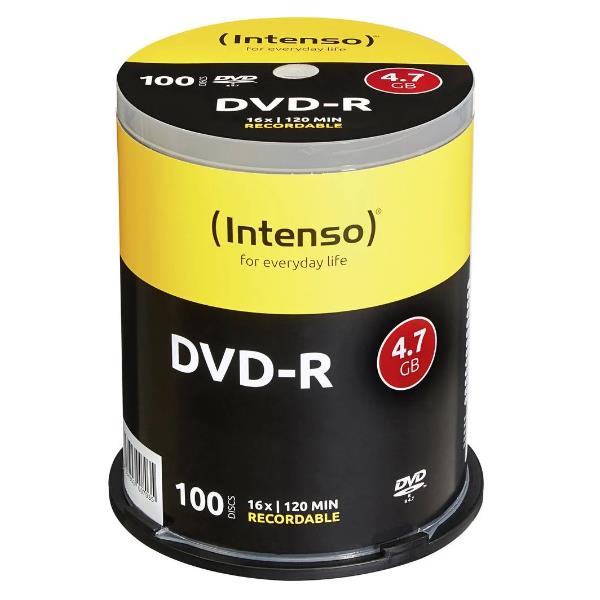 INTENSO DVD-R 4.7 GB - 16X - SPINDLE 100 PZ.