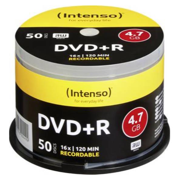 INTENSO DVD+R 4.7 GB - 16X - SPINDLE 50 PZ.