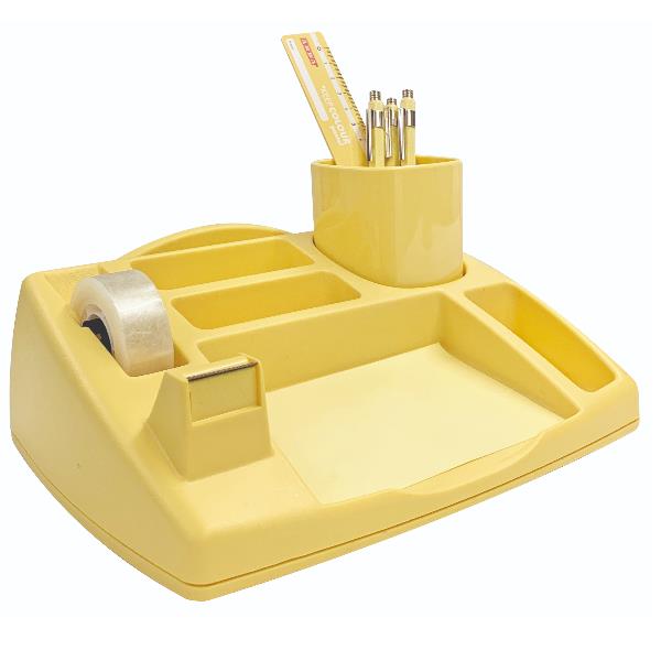 DESK ORGANIZER OLIVER GIALLO PASTELLO 2