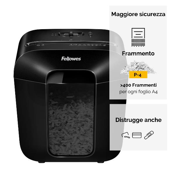 Distruggi documenti a frammento LX25 da scrivania 3