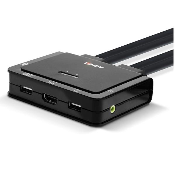 Lindy Switch KVM HDMI 2.0 USB 2.0 & Audio