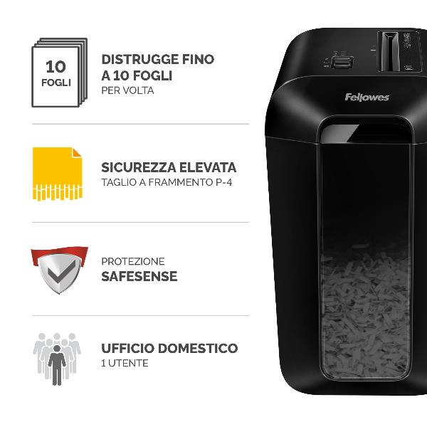 Distruggi documenti a frammento LX65 da scrivania 2