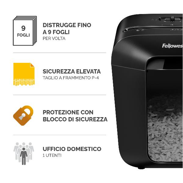 Distruggi documenti a frammento LX50 da scrivania 7