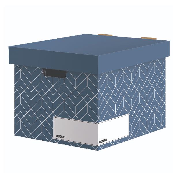 FELLOWES LEONARDI DECOR STORAGE BOX - URBAN GREY