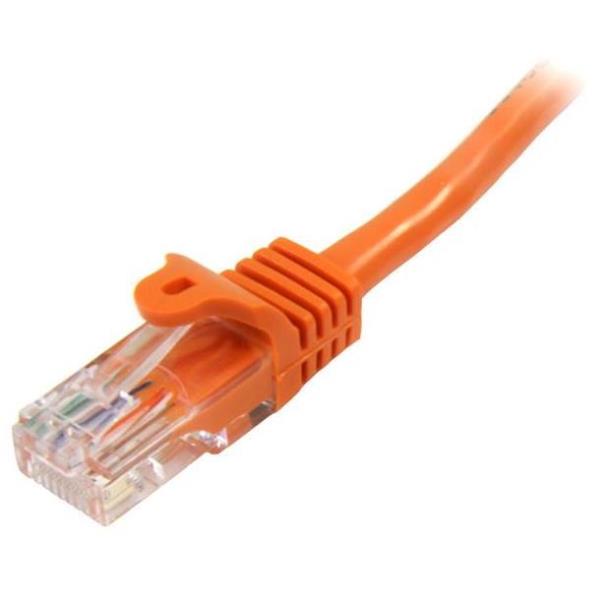 Cavo di rete CAT 5e - Cavo Patch Ethernet RJ45 UTP Arancio da 3m antigroviglio 3