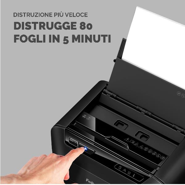 Distruggidocumenti automatico Automax 80M Fellowes 4