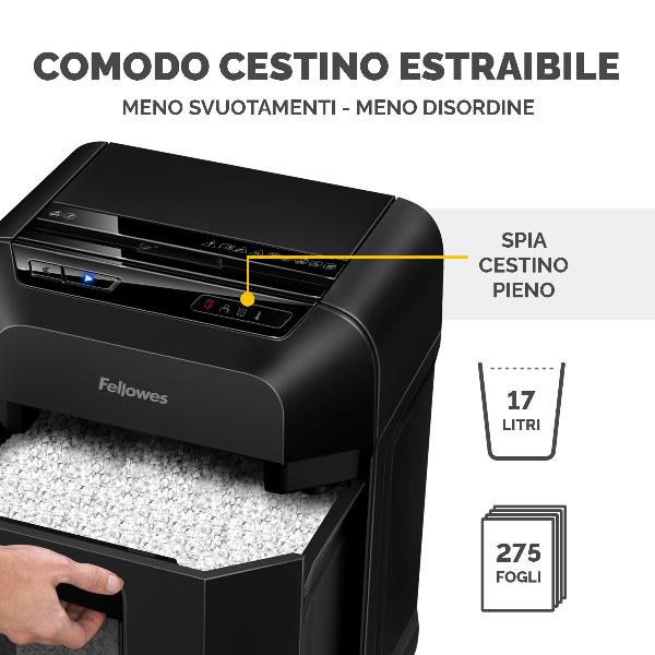 Distruggidocumenti automatico Automax 80M Fellowes 6