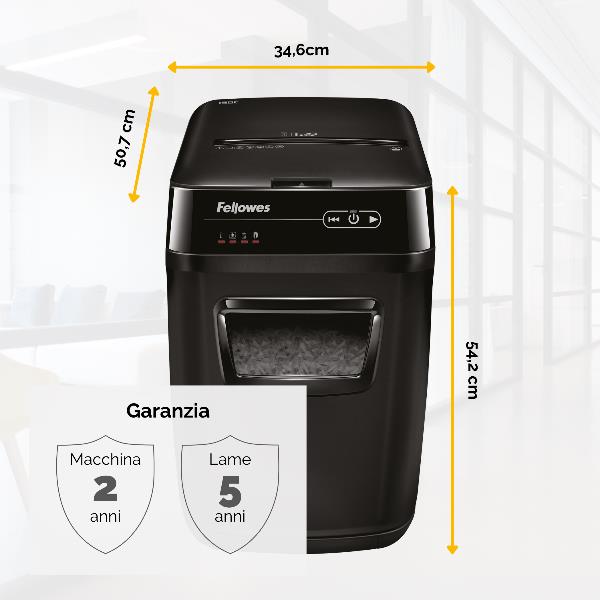 Distruggi documenti a frammento automatico AutoMax 150C per piccolo ufficio 3