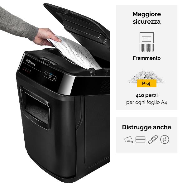 Distruggi documenti a frammento automatico AutoMax 150C per piccolo ufficio 4