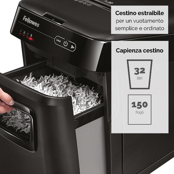 Distruggi documenti a frammento automatico AutoMax 150C per piccolo ufficio 6