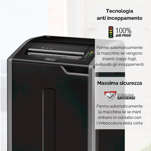 Distruggi documenti a striscia 485i per ufficio 6