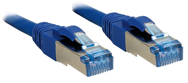 Lindy CAVO DI RETE CAT.6A S/FTP PIMF BLU 1M