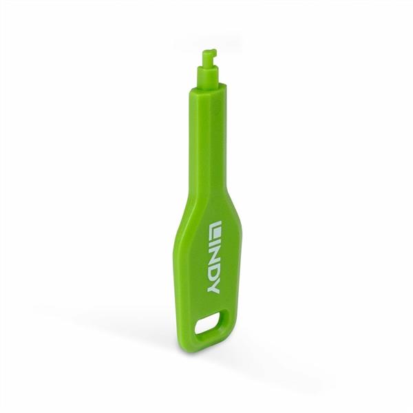 Lindy Chiave per Port Blocker SFP, Verde (per per No. 47912 e 47913)