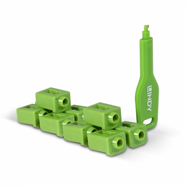 Lindy CHIAVE PER PORT BLOCKER SFP VERDE