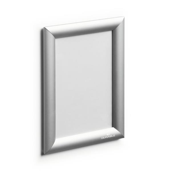 DURABLE CORNICE A SCATTO IN ALLUMINIO A5 - ARGENTO METALLIZZATO