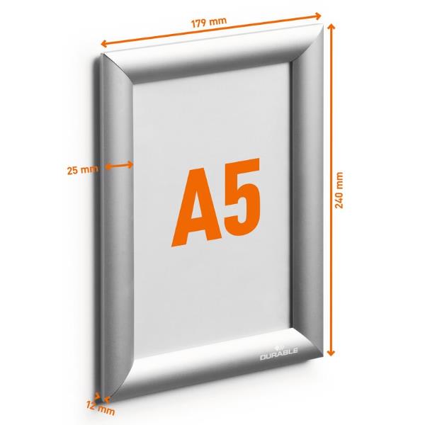 CORNICE A SCATTO IN ALLUMINIO A5 - ARGENTO METALLIZZATO 3
