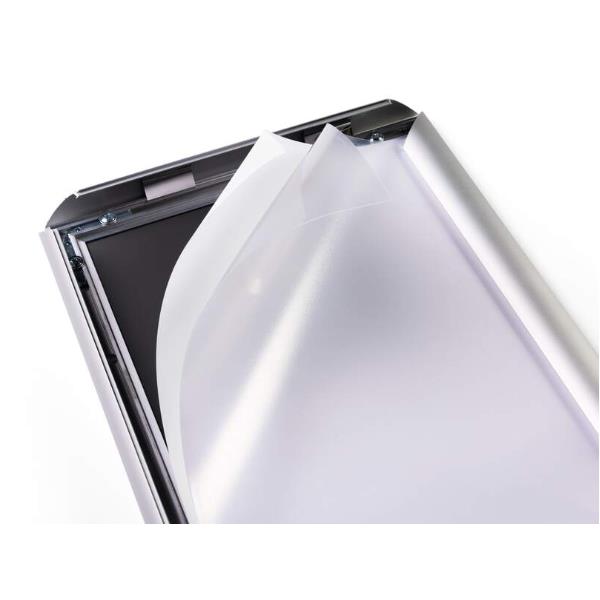 CORNICE A SCATTO IN ALLUMINIO A5 - ARGENTO METALLIZZATO 4
