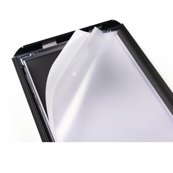 CORNICE A SCATTO IN ALLUMINIO A4 - NERO 5