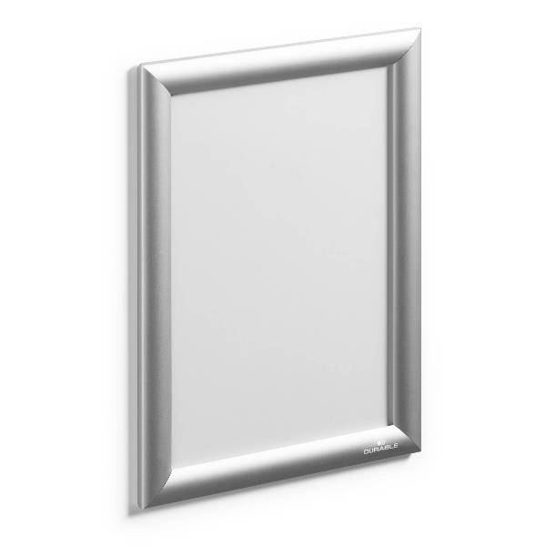DURABLE CORNICE A SCATTO ALLUMINIO A4 ARGENTO
