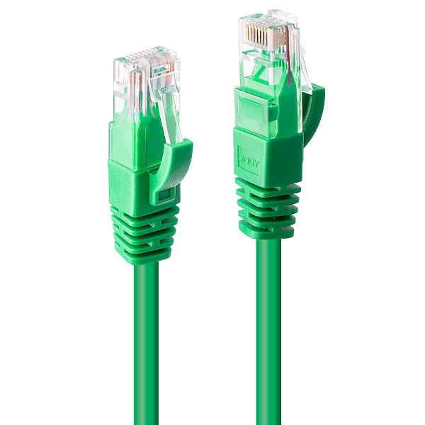 Lindy Cavo di Rete Cat.6 U/UTP Verde, 7.5m