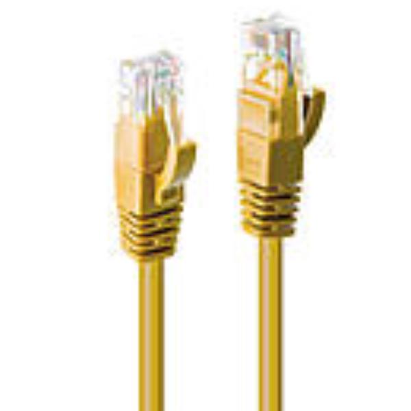 Lindy Cavo di Rete Cat.6 U/UTP Giallo, 10m