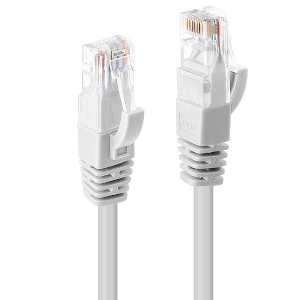 Lindy Cavo di Rete Cat.6 U/UTP Bianco, 5m