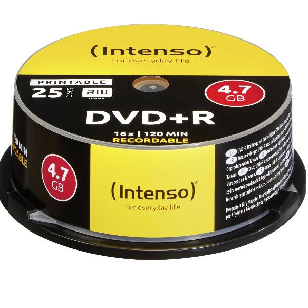 INTENSO DVD-R 4.7 GB - 16X - SPINDLE 25 PZ.
