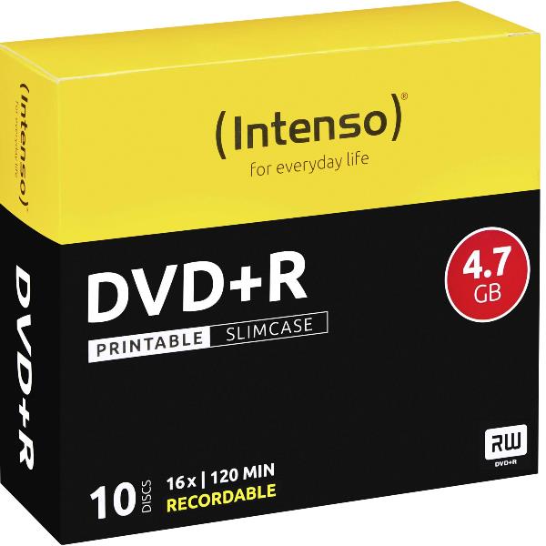 DVD+R 4.7 GB - 16X - PRINTABLE - SLIM CASE 10PZ. 2