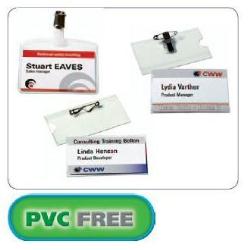 CONSUMABILI AVERY KIT PORTA BADGE CLIP + SPILLA E INSERTI