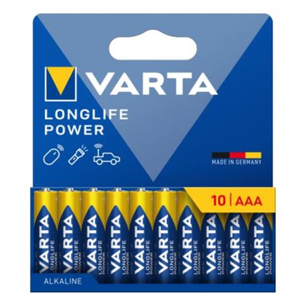 VARTA CF10LONGLIFE POWER BLU AAA ALCALIN