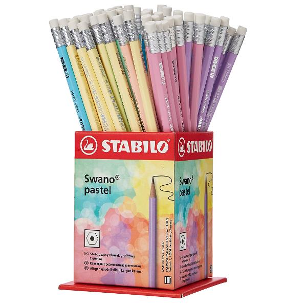 STABILO MATITE SWANO FLUO PASTEL - Espositore 72 pezzi