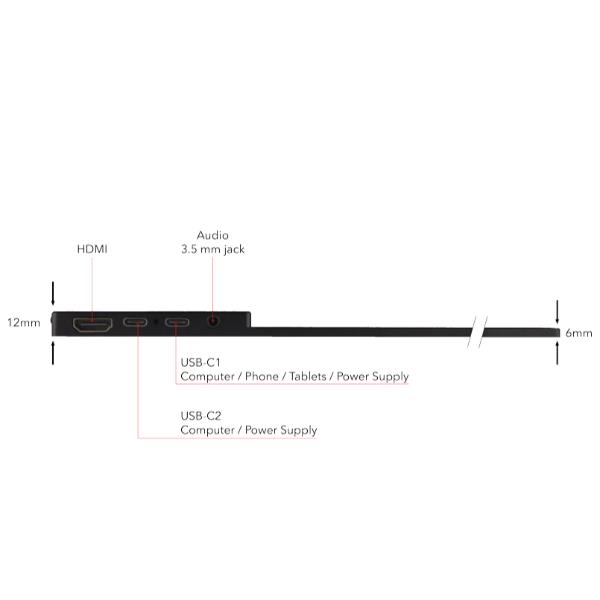 Monitor Portatile Full HD 1080p 14" 4