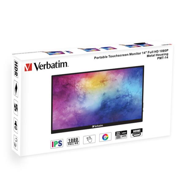 Monitor Portatile Touchscreen Full HD 1080p 14" Metal Housing 5