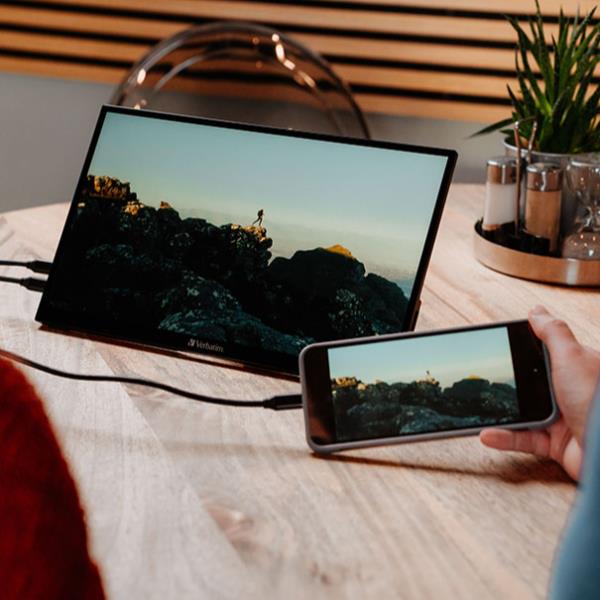 Monitor Portatile Touchscreen Full HD 1080p 14" Metal Housing 9