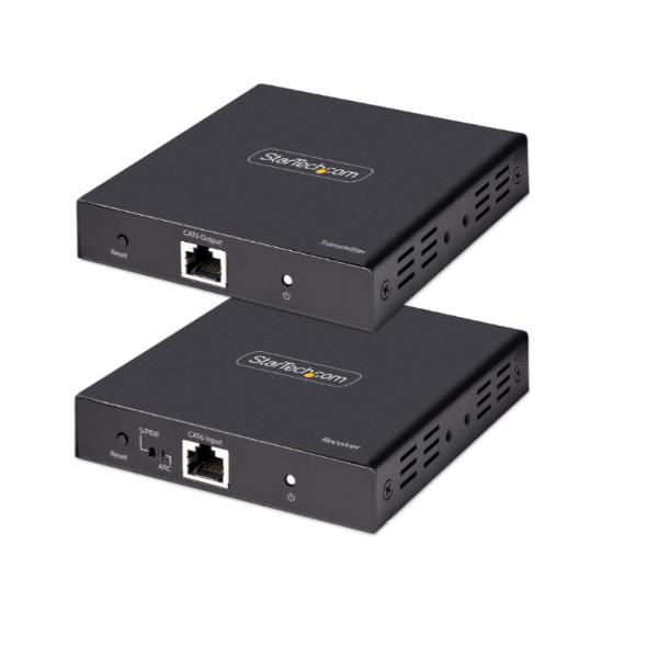 Extender HDMI 4K su Cavo Ethernet CAT5/CAT6, Video Extender 4K 60Hz HDR fino a 70m, Uscita HDMI e Audio S/PDIF su Cavo di Rete 3