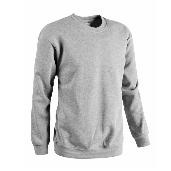 SOTTOZERO FELPA GIROCOLLO RING GRIGIO MELANGE - L