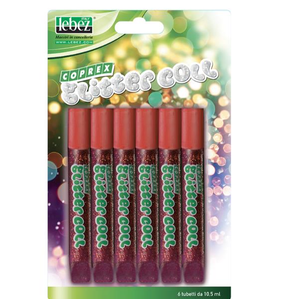 LEBEZ SPA GLITTER COLL 10,5 ML BLIS.ROSSO