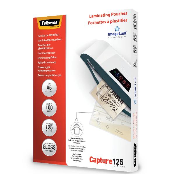 FELLOWES LEONARDI ImageLast Pouches plastificazione A5 125Mic - cf.100