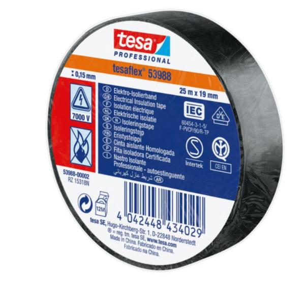 TESA CF10 NASTRO ISOLANTE 25X19 NERO