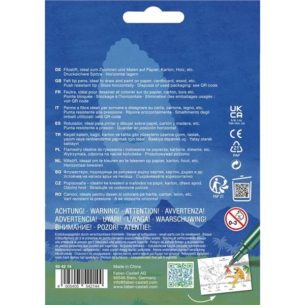 PENNARELLI UNICORNO E DINOSAURO COLORI STANDARD + 3 COLORI METALLIZZATI 2