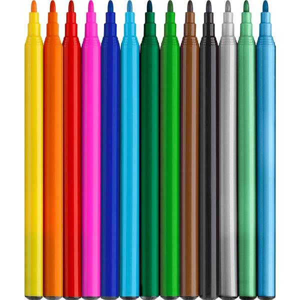 PENNARELLI UNICORNO E DINOSAURO COLORI STANDARD + 3 COLORI METALLIZZATI 3