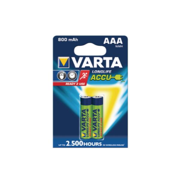 BATTERIE RICARICABILI VARTA ACCU POWER AAA MSTILO 2