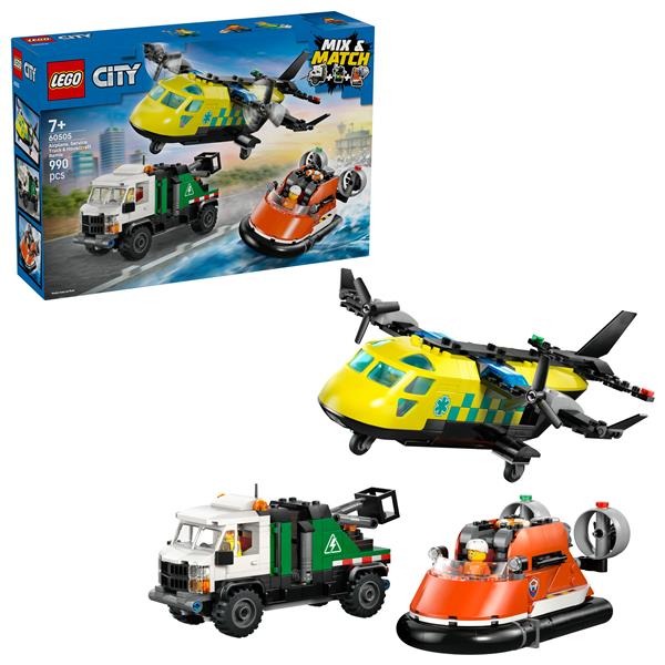 LEGO Remix aereo, camion di servizio e hovercraft