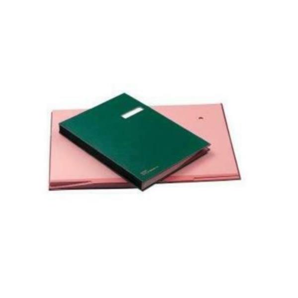 FRASCHINI LIBRO FIRMA VERDE CON PORTA ETICHETTA INTERCAMBIABILE